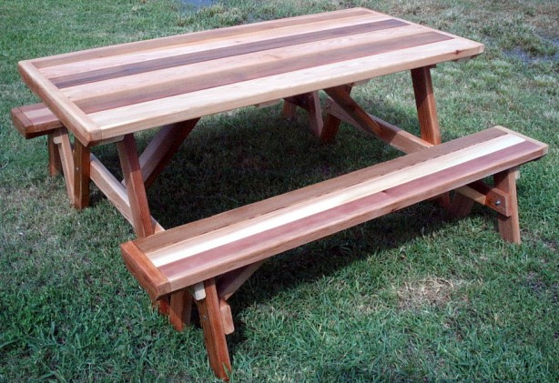 DIY Outdoor Picnic Table Bench Plans Wooden PDF workbench 
